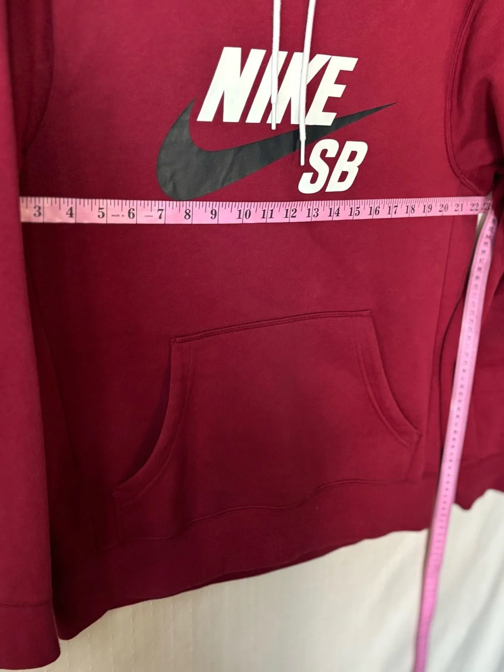 Nike Women's Maroon Scoop-Neck Pullover Hoodie